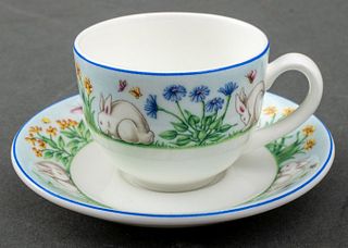 Tiffany & Co. Bone China Child's Tea Cup & Saucer