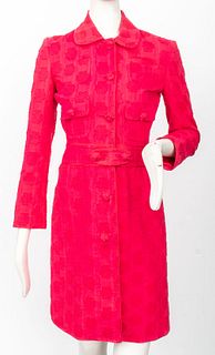 Blumarine Red Floral Coat