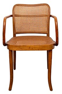 Josef Hoffman Cane and Bentwood Chair