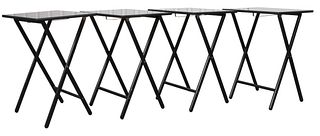 Set Of Scheibe Folding TV Tables, 4