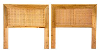 Gabrielle Crespi Style Bamboo Caned Headboards