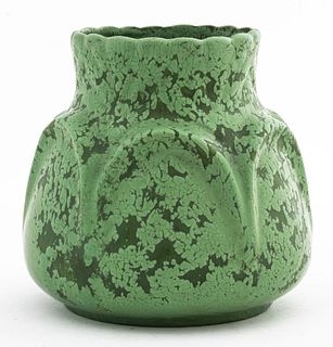 Arts & Crafts Roseville Attr Green Pottery Vase