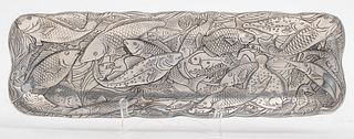 Arthur Court Silver-Toned Fish Tray