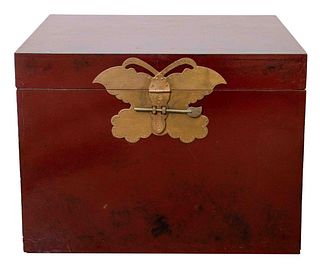 Chinese Red Lacquer Chest