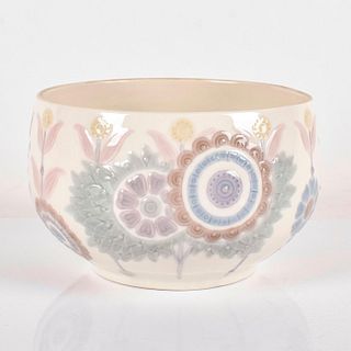 Bowl with Flowers 1001168 - Lladro Porcelain