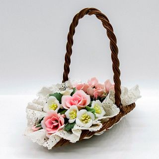 Flat Basket of Flowers 1001575 - Lladro Porcelain Figurine