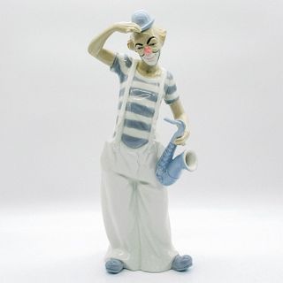 Porcegama Valencia Porcelain Figurine, Clown with Saxophone