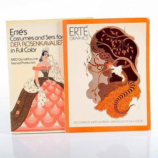 2 Books: Erte Graphics and Erte's Costumes and Sets