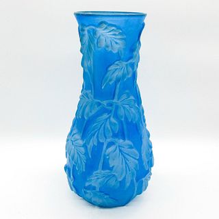 Vintage Consolidated Phoenix Glass Vase, Philodendron
