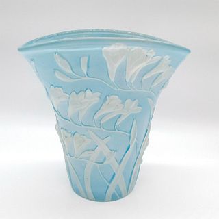 Vintage Consolidated Phoenix Glass Vase, Freesia