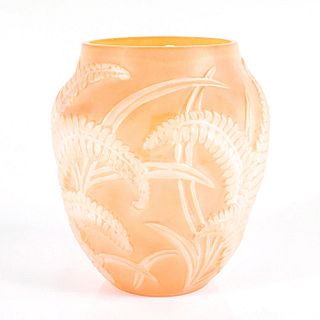 Consolidated Phoenix Art Glass Vase, Fern