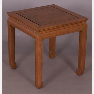 A Contemporary Chinese Style Mahogany Side Table, 20th Century,