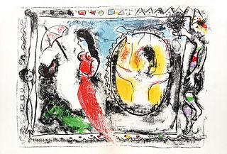 Marc Chagall - Femme Avec Parapluie