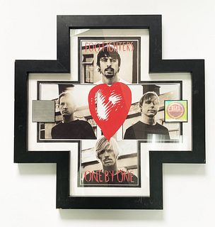 The Foo Fighters - One By One Promotional Poster in Custom Frame