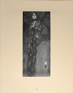 Gustav Klimt (After)- Bildnis des Fraulein Emilie Floge