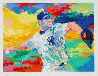 LeRoy Neiman - The Rocket Roger Clemens NY Yankees