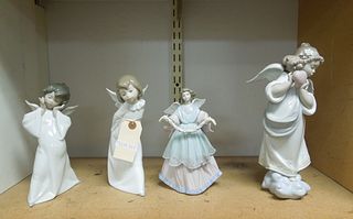 (4) Lladro Porcelain Figures.
