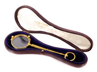 Antique 14K Yellow Gold Lorgnette Opera Glasses