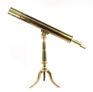 Brookstone Marine Style Brass Table Top Telescope