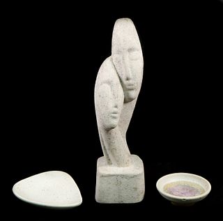 Three Pieces Mid Century Modern Ceramics