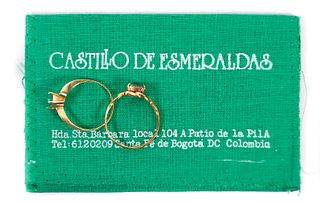2 Castillo de Esmeralda 18k & Emerald Rings
