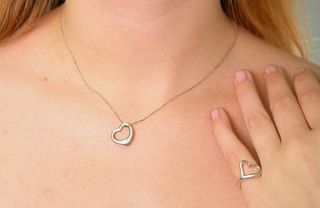 Elsa Peretti Tiffany & CO 925 Ring & Necklace