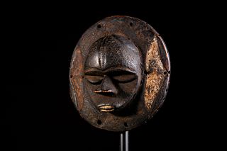 Eket Ppl Ekpo Society Round Mask - West Africa