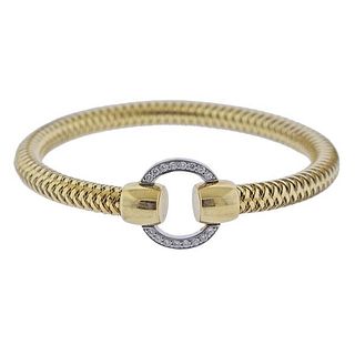 Roberto Coin Primavera 18k Gold Diamond Bracelet