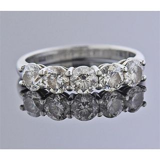 Platinum Diamond  Half Band Ring