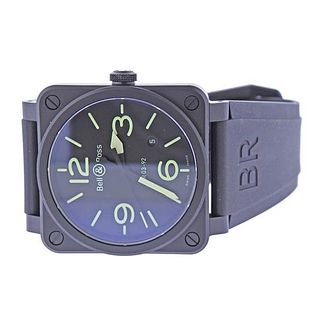Bell &amp; Ross BR03 Black Ceramic Automatic Watch BR03.92.CBL.14549