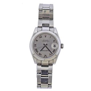 Rolex Midsize Datejust Roman Steel Watch 178240