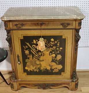 Antique Bronze Mounted ,Inlaid Marbletop