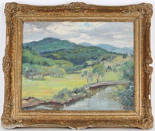"Adirondacks" Impressionist Painting, Signed