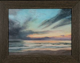 Cynthia Whoerle, Approaching Storm at Sunset