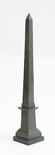 FRENCH GRAND TOUR BRONZE MODEL OF AN EGYPTIAN OBELISK, AFTER THE ANTIQUE
