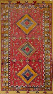 MOROCCAN RED-GROUND RUG