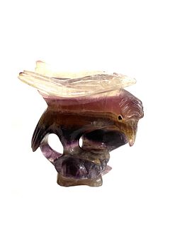 Chinese Agate Carving of Eagle