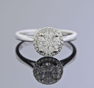 H. J. Namdar 14K Gold Diamond Engagement Ring