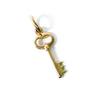Vintage 10k Yellow Gold Key Pendant or Charm