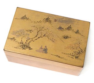 Antique Chinese Foochow/Fuzhou Gilt Lacquer Box