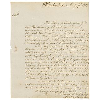 George Washington Autograph Letter Signed