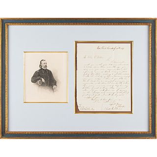 George A. Custer Autograph Letter Signed