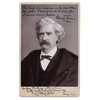 Samuel L. Clemens Signed Photograph