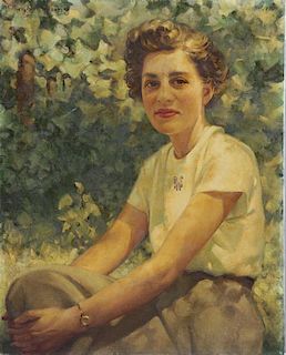 VON FRANKENBERG, Arthur. Oil on Canvas. Portrait