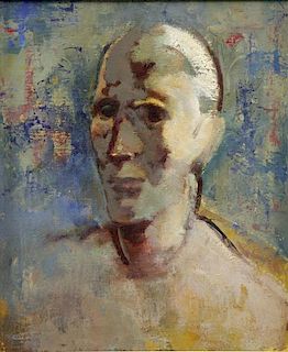 FLOCH, Joseph. Oil on Canvas. Portrait of a Man.