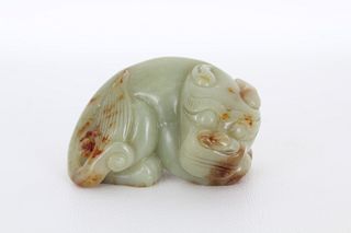 Chinese Yellow Jade Animal Carving