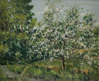 OLIVER, Magi. Oil on Canvas. Spring Landscape.