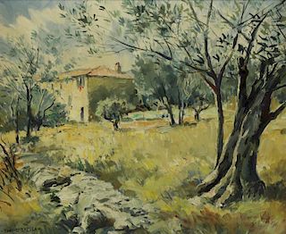 CARDELLA, Tony. Oil on Canvas "Landscape Near