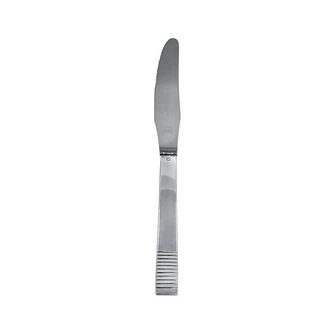 Georg Jensen Parallel Dinner Knife, Long Handle 014 Serrated Blade