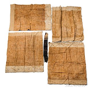 Group of Bark Paper Tapa Cloths